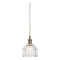 Markslöjd 109136 - Pendellampa på vajer GOTA 1xE14/40W/230V Ø 13 cm mässing/klarglas