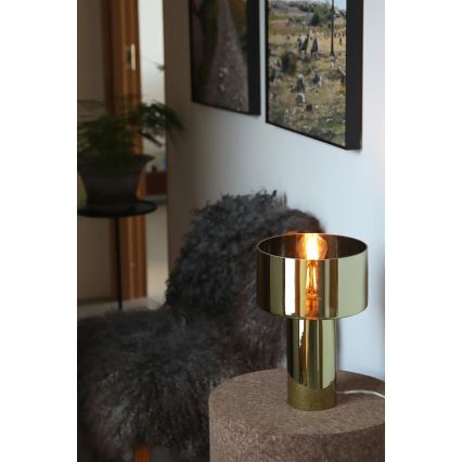 Markslöjd 109145 - Bordslampa CORIN 1xE27/60W/230V guld