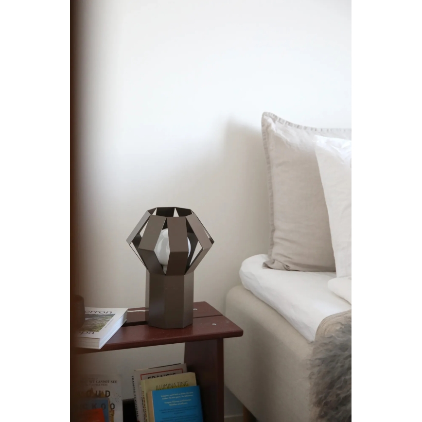 Markslöjd 109148 - Bordslampa OCTA 1xE27/60W/230V brun