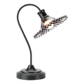 Markslöjd 109151 - Bordslampa NOVIA 1xE27/60W/230V svart/rökgrå