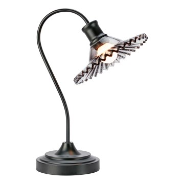 Markslöjd 109151 - Bordslampa NOVIA 1xE27/60W/230V svart/rökgrå