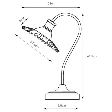 Markslöjd 109151 - Bordslampa NOVIA 1xE27/60W/230V svart/rökgrå