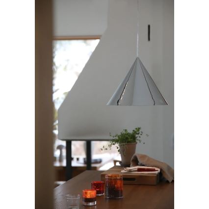 Markslöjd 109163 - Pendel på kabel TIP 1xE27/60W/230V polerad krom