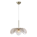 Markslöjd 109169 - Takpendel STYRKA på kabel 1xE27/40W/230V Ø 63 cm beige