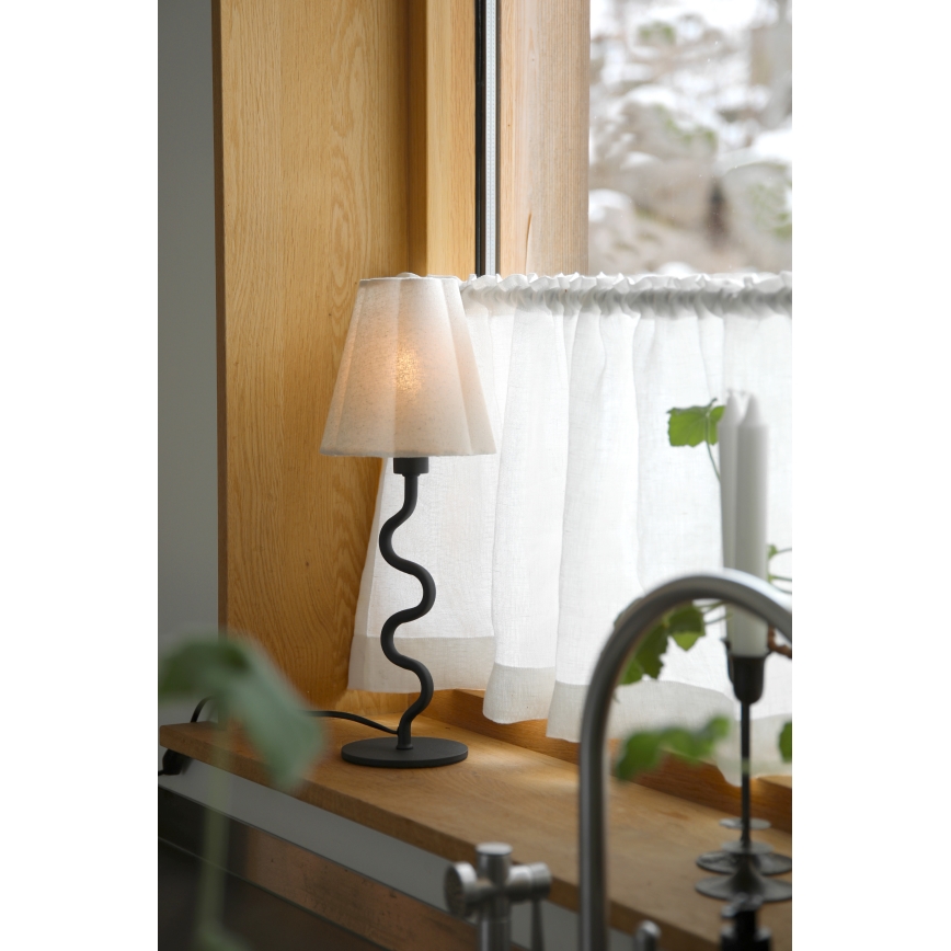 Markslöjd 109171 - Bordslampa VEYA 1xE14/40W/230V linne/svart
