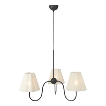 Markslöjd 109172 - VEYA pendel på kabel 3xE14/40W/230V linne/svart