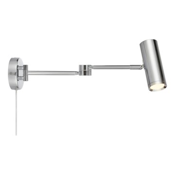 Markslöjd 109182 - Dimmbar LED-vägglampa ARLO LED/4,9W/230V, blank krom