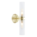 Markslöjd 109236 - Badrumsvägglampa RIMINI 2xG9/20W/230V IP44 mässing