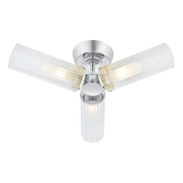 Markslöjd 109237 - Badrumsplafond RIMINI 3xG9/20W/230V IP44 blank krom