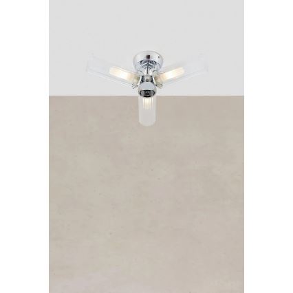 Markslöjd 109237 - Badrumsplafond RIMINI 3xG9/20W/230V IP44 blank krom