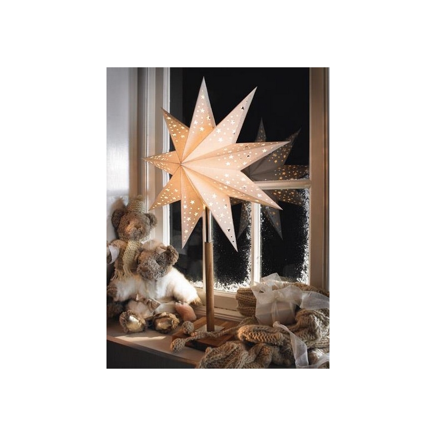 Markslöjd 700323 - Juldekoration SOLVALLA 1xE14/25W/230V vit 65 cm