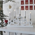 Markslöjd 700640 - Adventsljusstake SVANEHOLM 5xE10/3W/230V vit