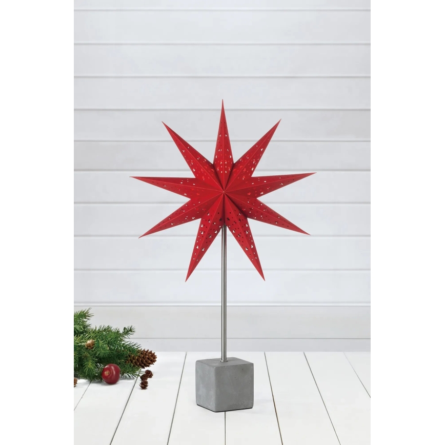 Markslöjd 702223 - Juldekoration HARD 1xE14/25W/230V röd