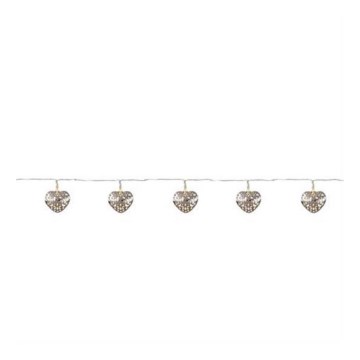 Markslöjd 703174 - LED julljusslinga MILLA 10xLED/3xAA 2,1m varmvit