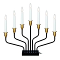 Markslöjd 703578 - Julstake BROSA 7xE10/3W/230/34V svart