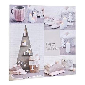 Markslöjd 704497 - LED Dekorativ tavla CANVAS med belysning 9xLED/0,18W/2xAA