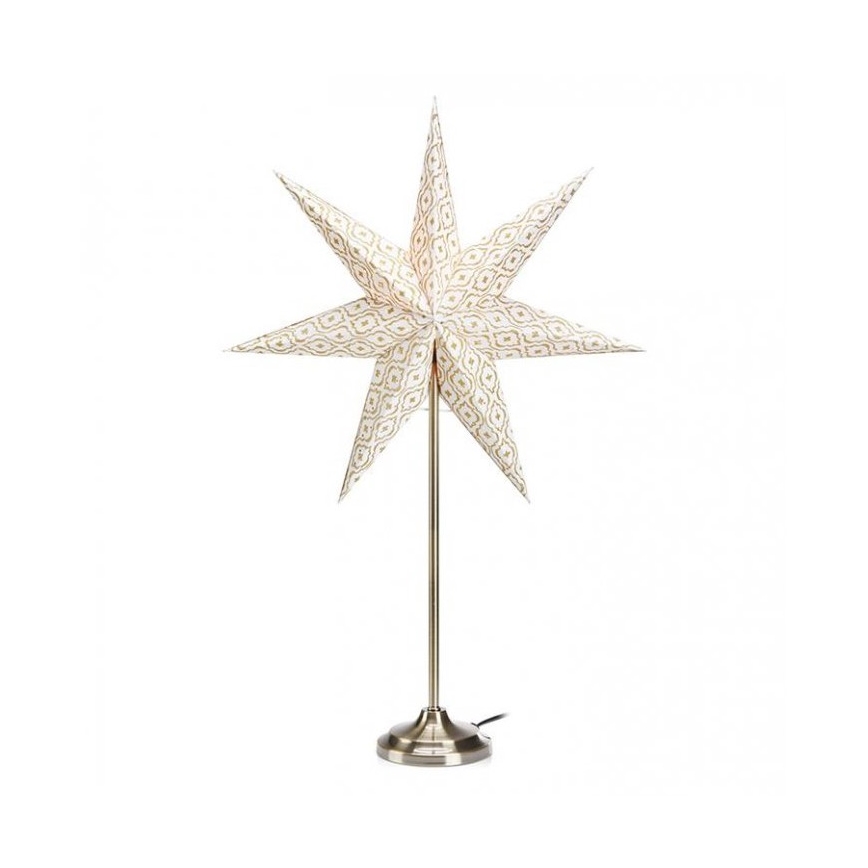 Markslöjd 705310 - Juldekoration BAROQUE 1xE14/25W/230V 65 cm vit/matt krom