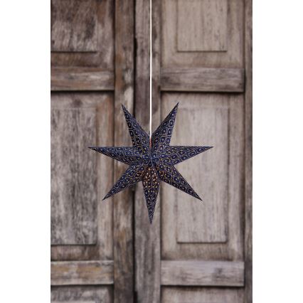 Markslöjd 705317 - Juldekoration BAROQUE 1xE14/25W/230V Ø 75 cm blå