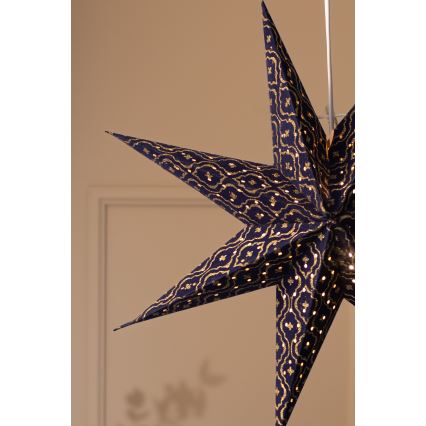 Markslöjd 705317 - Juldekoration BAROQUE 1xE14/25W/230V Ø 75 cm blå