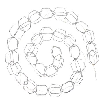 Markslöjd 705753 - LED Dekorationskedja SERVE LED/3xAA 1,9m silver