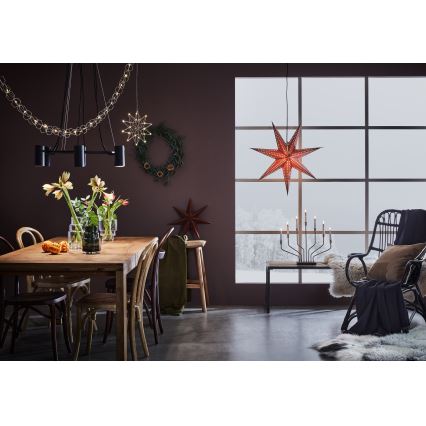 Markslöjd 705808 - Juldekoration EMBLA 1xE14/25W/230V Ø 75 cm brun