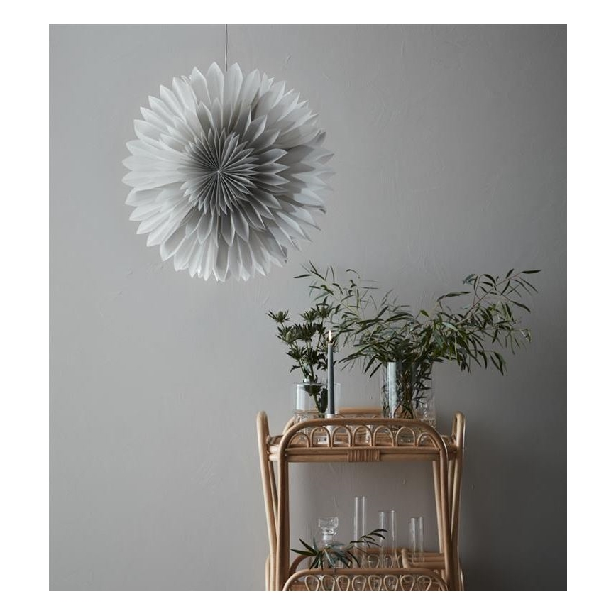 Markslöjd 705841 - Juldekoration SOLINA 1xE14/25W/230V diameter 60 cm vit