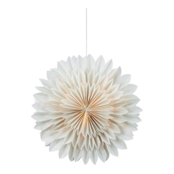 Markslöjd 705843 - Juldekoration SOLINA 1xE14/25W/230V diameter 45 cm vit