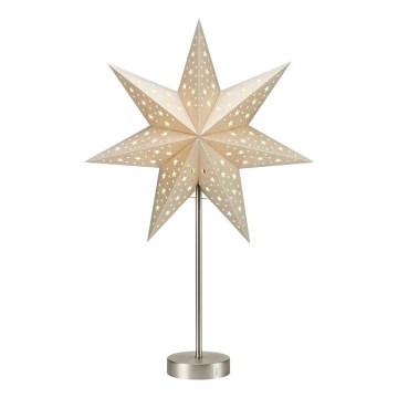 Markslöjd 706053 - LED juldekoration MATHILDA LED/0,2W/3xAA 68 cm beige/matt krom