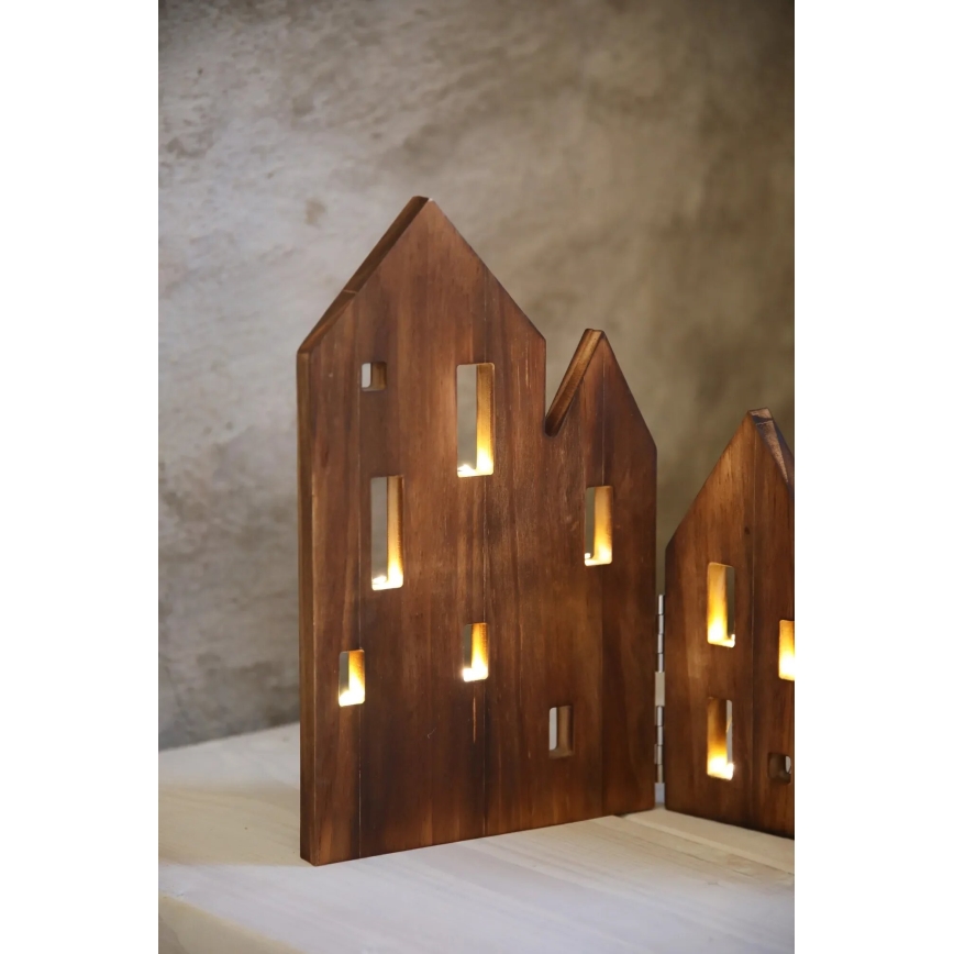 Markslöjd 706212 - LED-juldekoration VIEW LED/0,9W/230V furu/brun