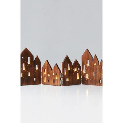 Markslöjd 706212 - LED-juldekoration VIEW LED/0,9W/230V furu/brun