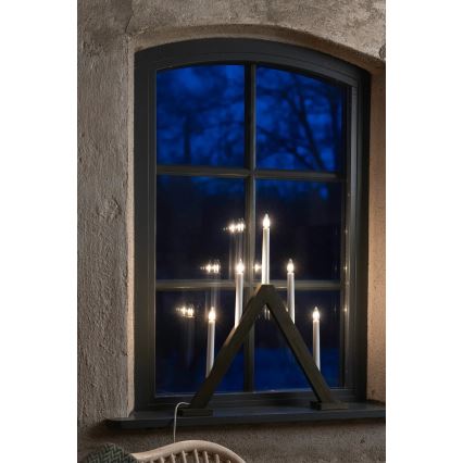 Markslöjd 706224 - Julljusstake ARIELE 5xE10/3W/230V tall/brun