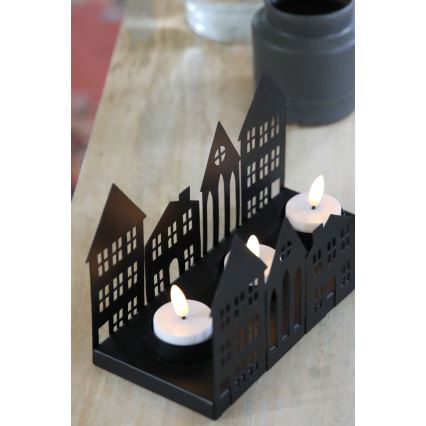Markslöjd 706364 - LED Julljusstake YORK 3xLED/0,1W/1xCR2032 svart