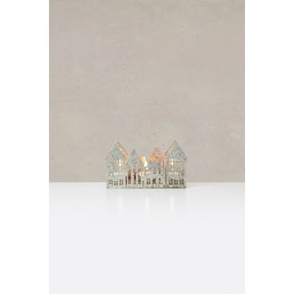 Markslöjd 706365 - LED julstake YORK 3xLED/0,1W/1xCR2032 grå