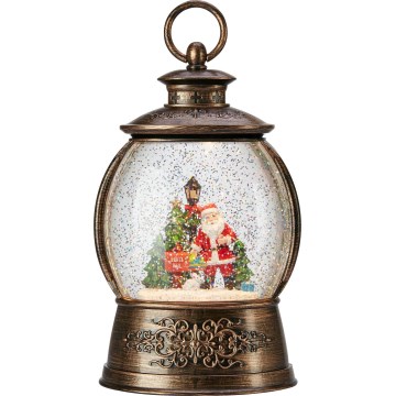 Markslöjd 706451 - LED Juldekoration RUDOLPH LED/0,5W/3xAA lykta brons