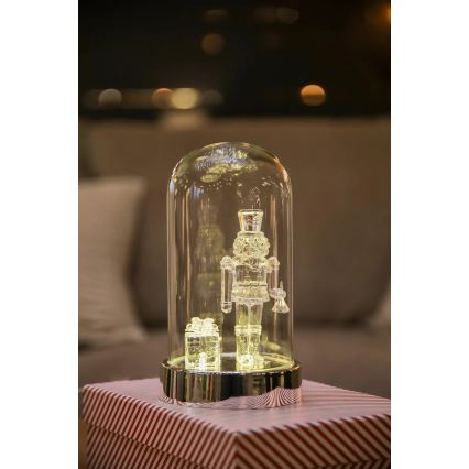 Markslöjd 706526 - LED juldekoration ISLA LED/0,12W/3xAA glänsande krom/nötknäckare