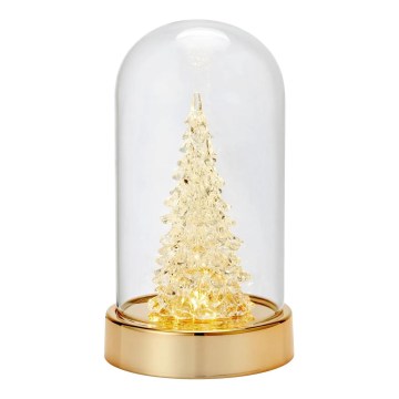 Markslöjd 706531 - LED-juldekoration ISLA LED/0,06W/3xAA mässing/gran
