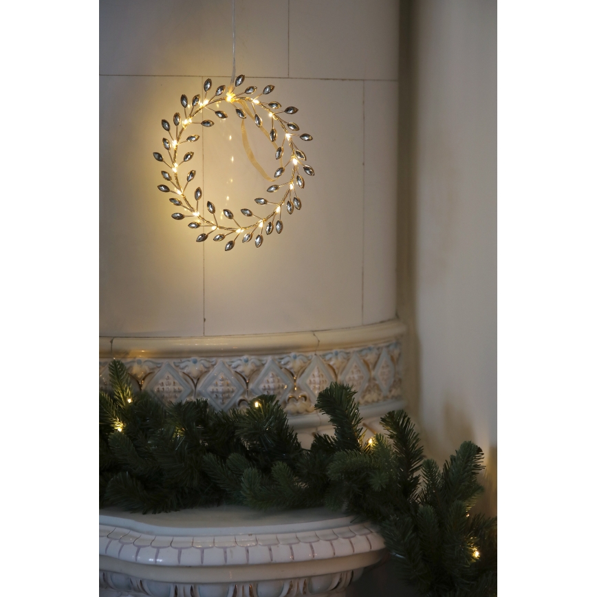 Markslöjd 706558 - LED juldekoration ARIA LED/3,12W/2xAA guldfärgad