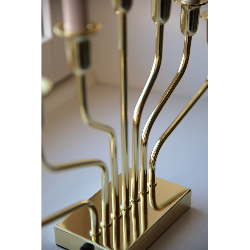 Markslöjd 706561 - Julljusstake BROSA 7xE10/3W/230V guld