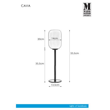 Marstlöjd 108251 - Bordslampa  CAVA 1xE14/40W/230V gyllene