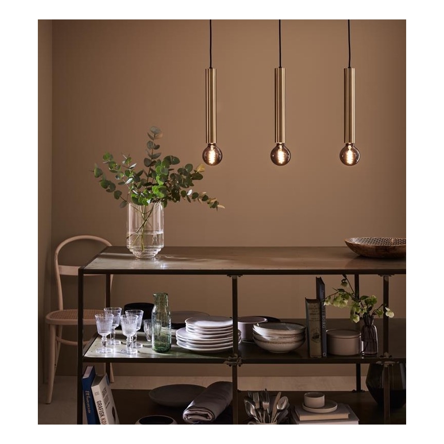 Marstlöjd 108261 - Ljusskrona med upphängningsrem  SENCILLO 3xE27/40W/230V gyllene 