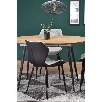 Matbord BALNOR ek/svart