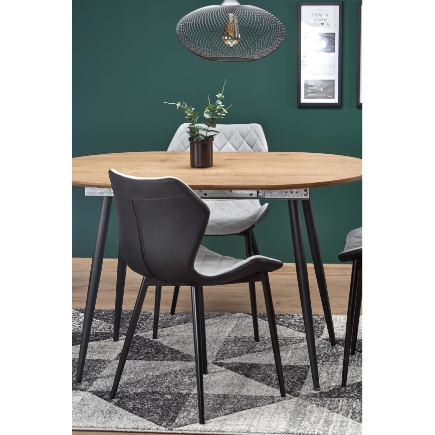 Matbord BALNOR ek/svart