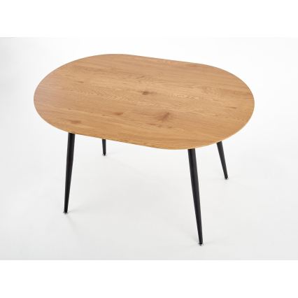 Matbord BALNOR ek/svart
