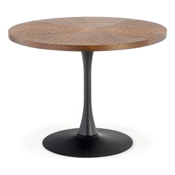 Matbord CARMELO 75x100 cm svart/brun
