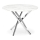 Matbord ESTEN 100 cm vit/silver