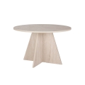 Matbord MATIN, diameter 120 cm, travertin