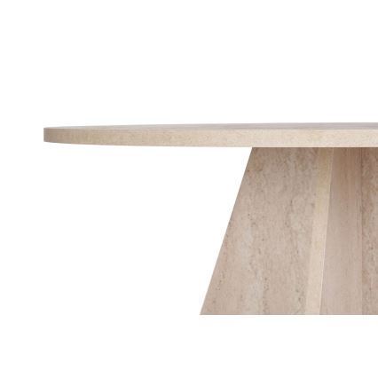 Matbord MATIN, diameter 120 cm, travertin