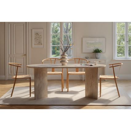 Matbord NEL 180x90 cm beige