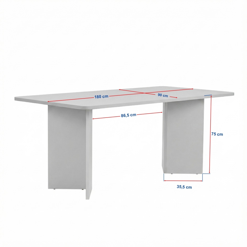 Matbord NEL 180x90 cm beige