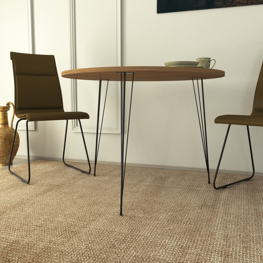 Matbord SANDALF 75x90 cm brun